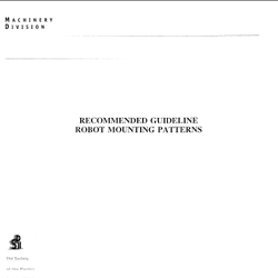 Recommended Guideline for Robot Mounting Patterns