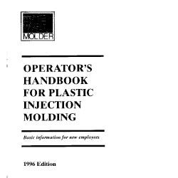 Operator's Handbook for Plastic Injection Molding