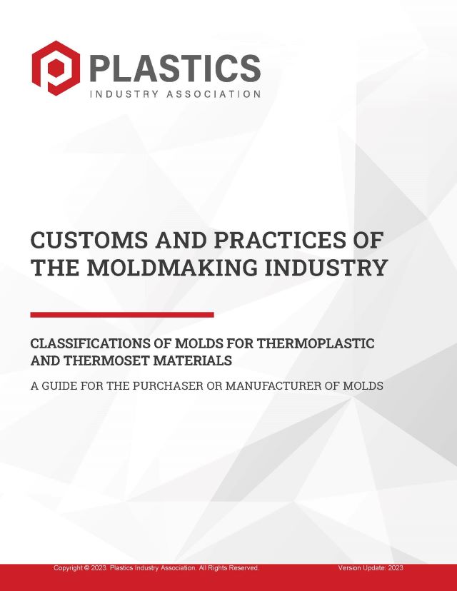 Customs and Practices of the Moldmaking Industry