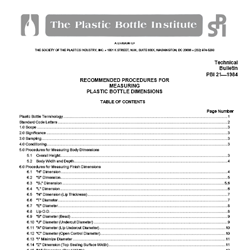 Recommended Procedures for Measuring Bottle Dimensions