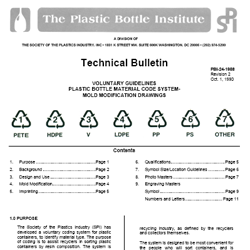 Voluntary Guidelines: Plastic Bottle Material Code System
