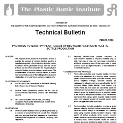 Protocol to Quantify Plant Usage of Recycled Plastics