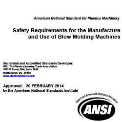 ANSI/SPI B151.31-2014 Safety Reqs for Blow Molding Machines