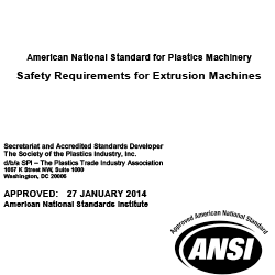 ANSI/SPI B151.7-2014 Safety Reqs for Extrusion Machines